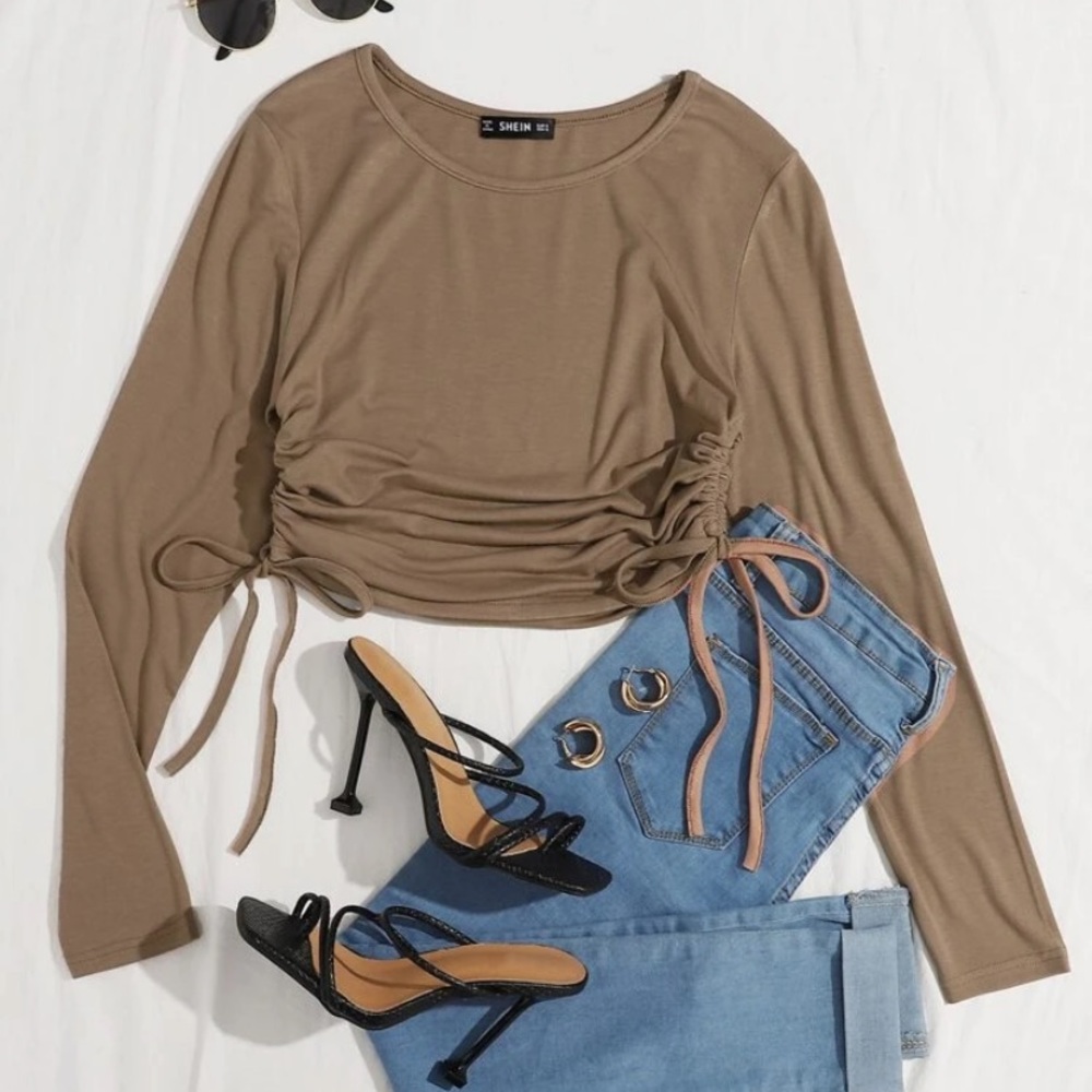 SHEIN scrunch top